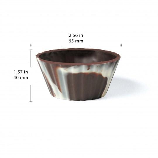Bellerina Dessert Cup | Marble Dark & White Chocolate