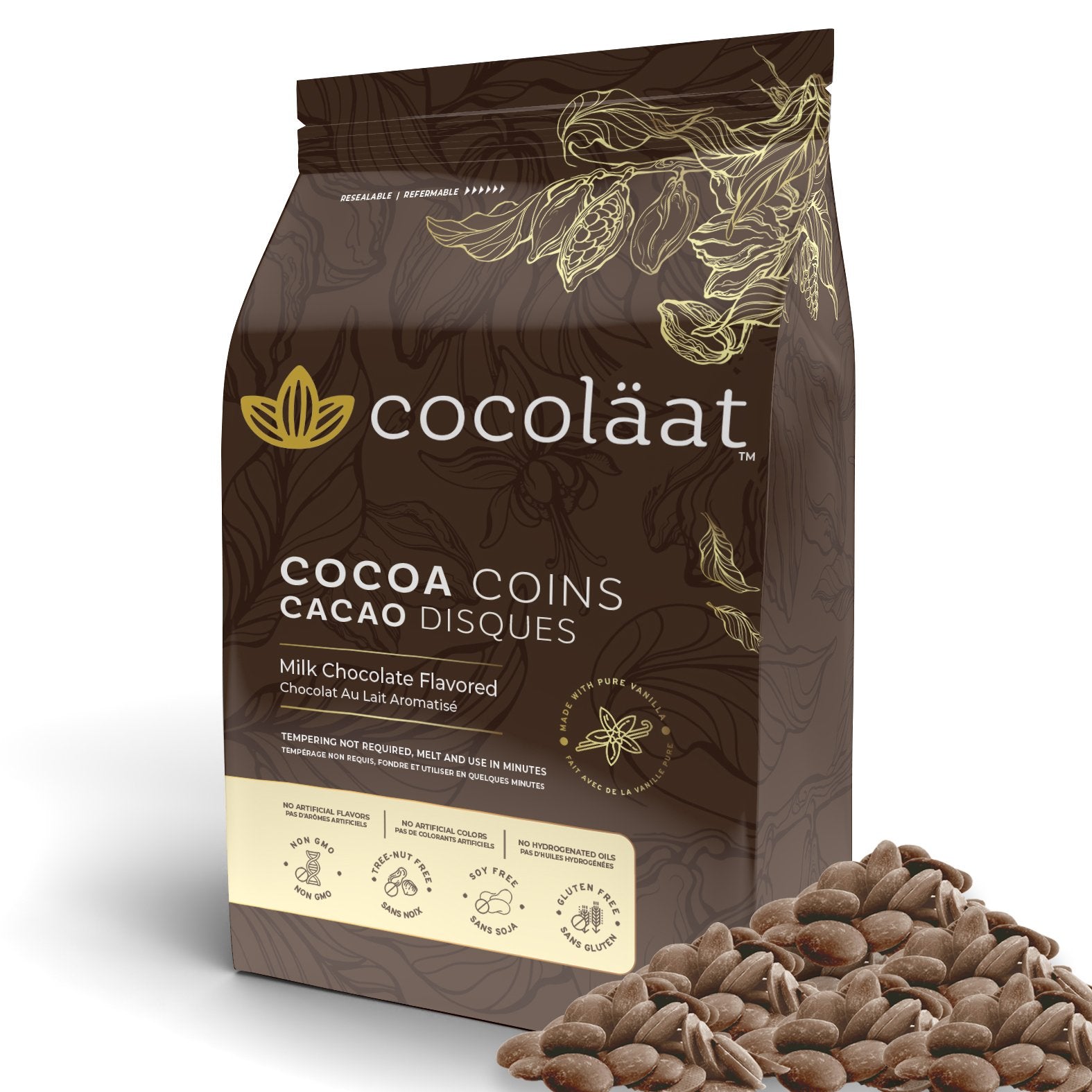 Cocoa Coins - Milk Chocolate Flavored