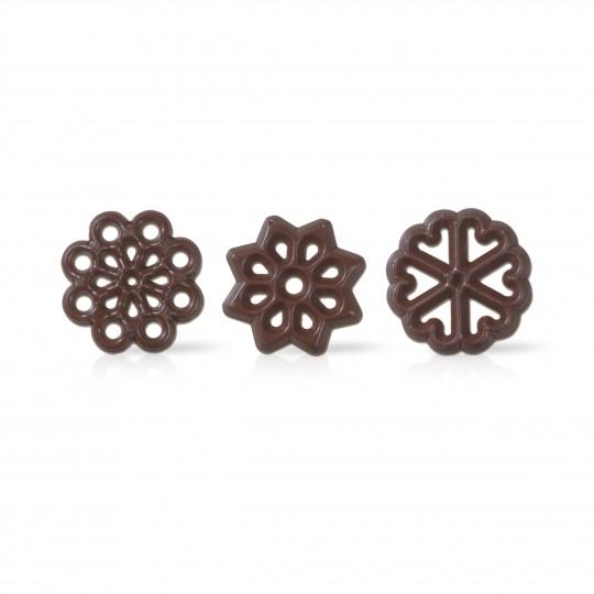 Chocolate Snowflake Decor Assortment