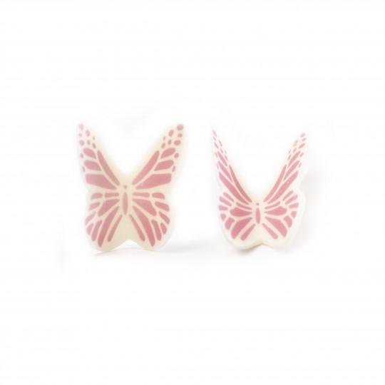 Pink Butterfly Decor | White Chocolate