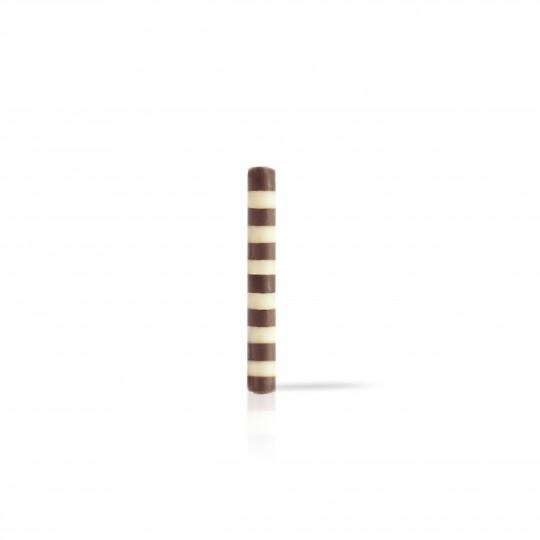 Mini Stick Decor | Striped Dark & White Chocolate