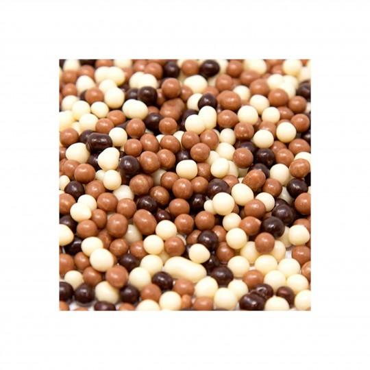 Cripsy Pearls Decor | Mixed: Dark - Milk - White Chocolate