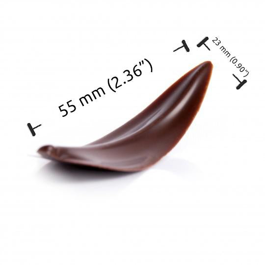 Curvy Leaf Decor | Dark Chocolate